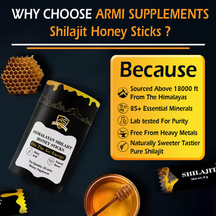 HIMALAYAN SHILAJIT HONEY STICKS